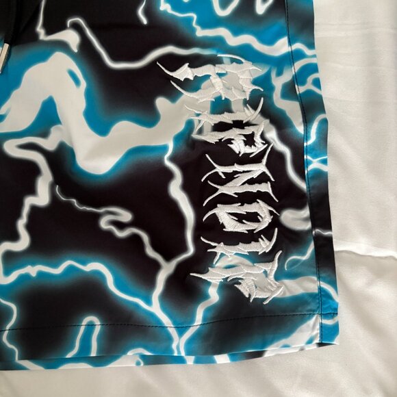 RIPNDIP Men's Nikola Swim Shorts Black/Blue Size S NWT - Picture 8 of 12